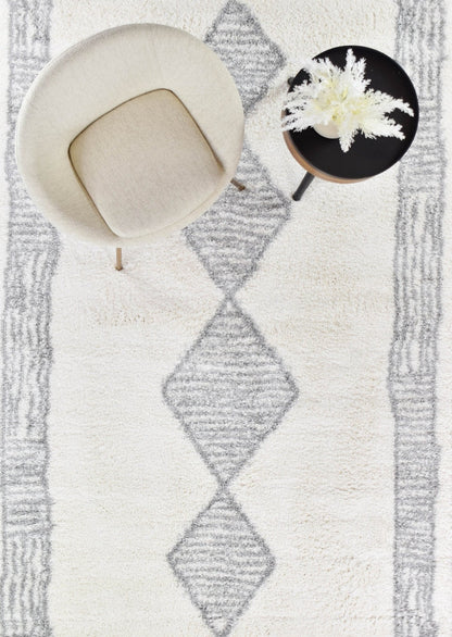 Palermo Shaggy Rug 0B461A Grey