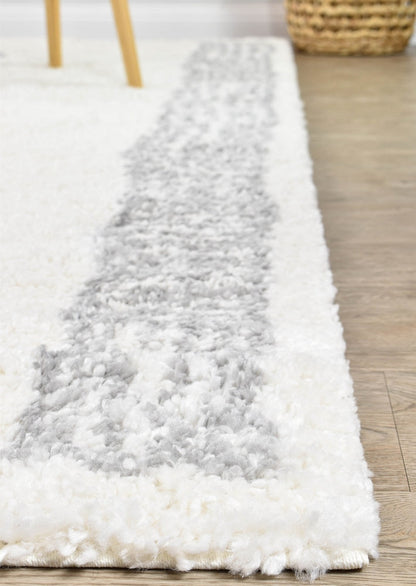 Palermo Shaggy Rug 0B461A Grey