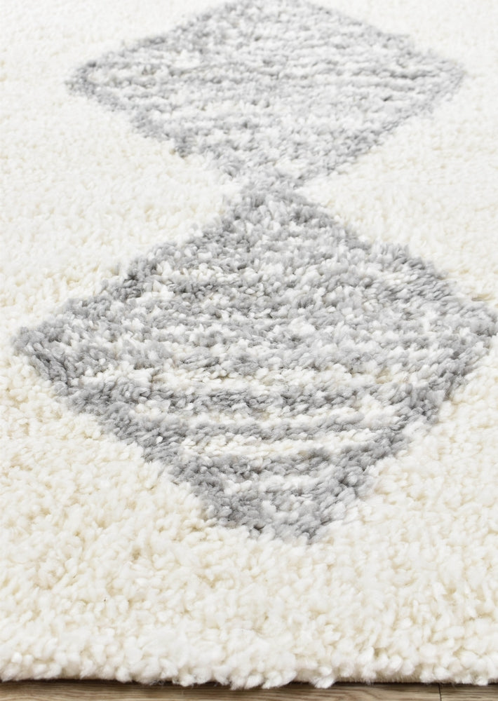 Palermo Shaggy Rug 0B461A Grey