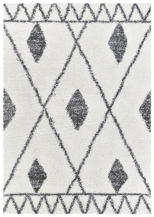 Palermo Shaggy Rug 0B586A Dark Grey