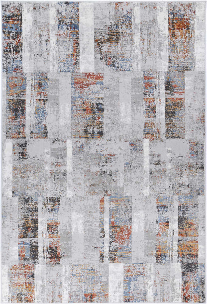 Malo Herman Abstract In Grey & Multicolour Rug