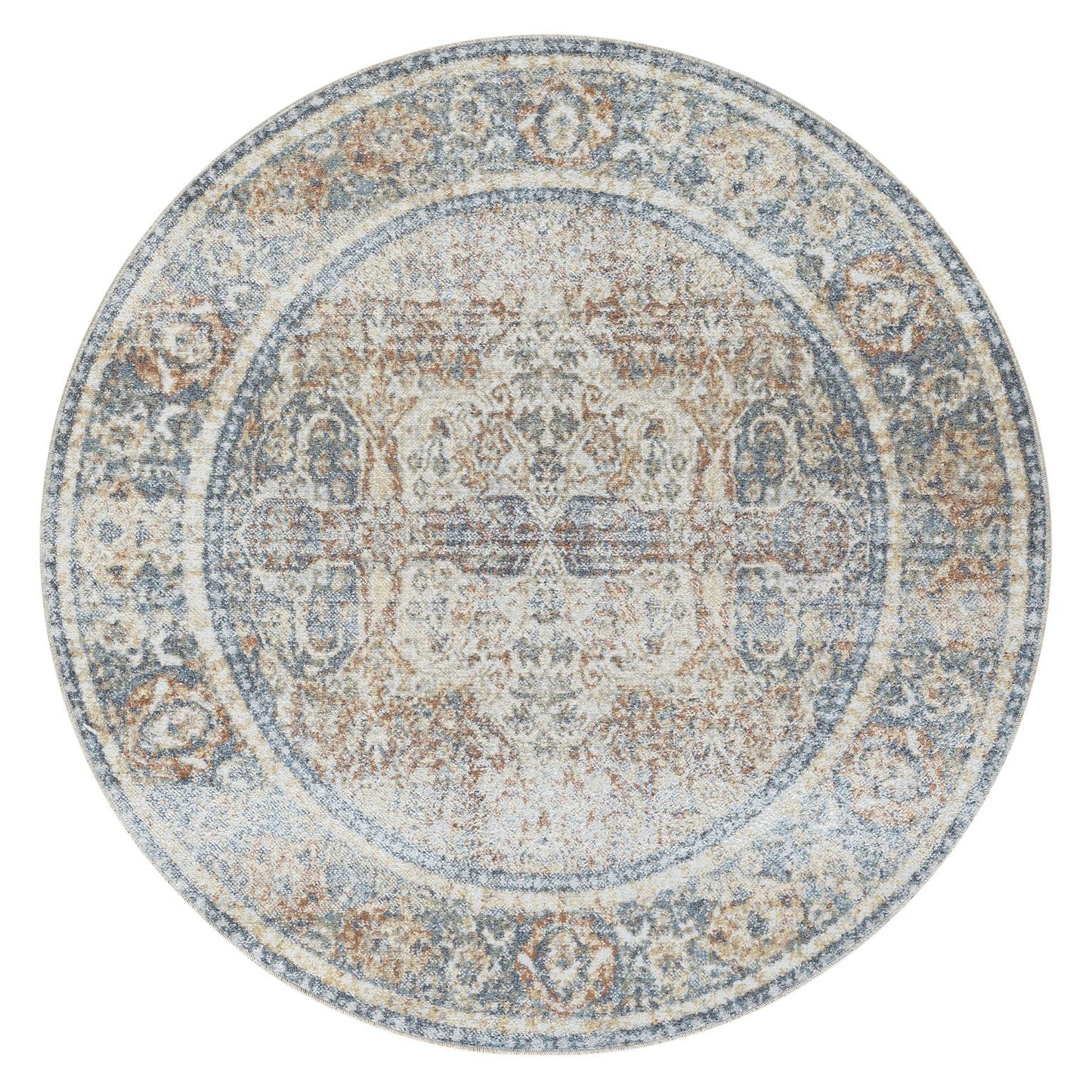 Easy 364 In Grey : Round Rug