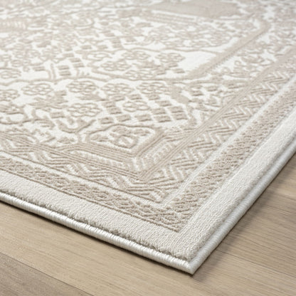 Fable 472 Sand In Ivory : Runner Rug