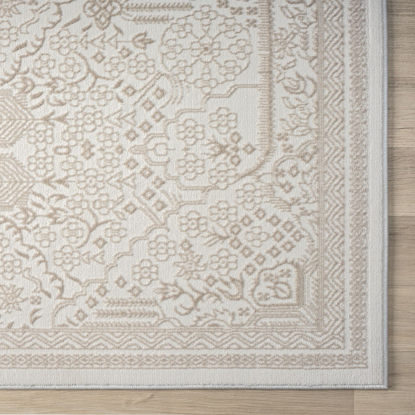 Fable 472 Sand In Ivory : Runner Rug