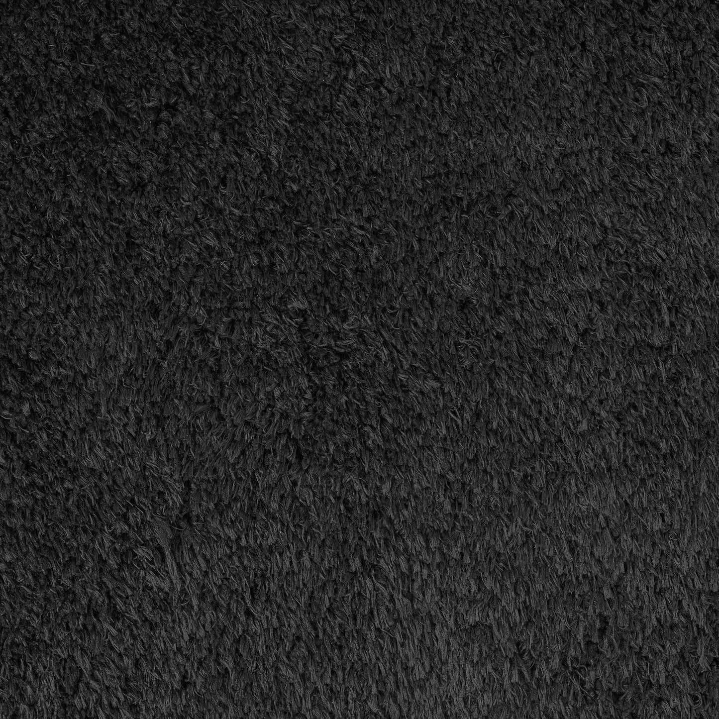 Fleecy 397 Ebony In Black : Runner Rug