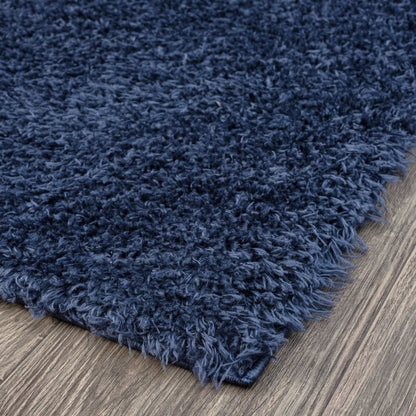 Fleecy 396 In Navy : Runner Rug