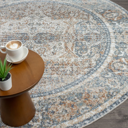 Easy 364 In Grey : Round Rug