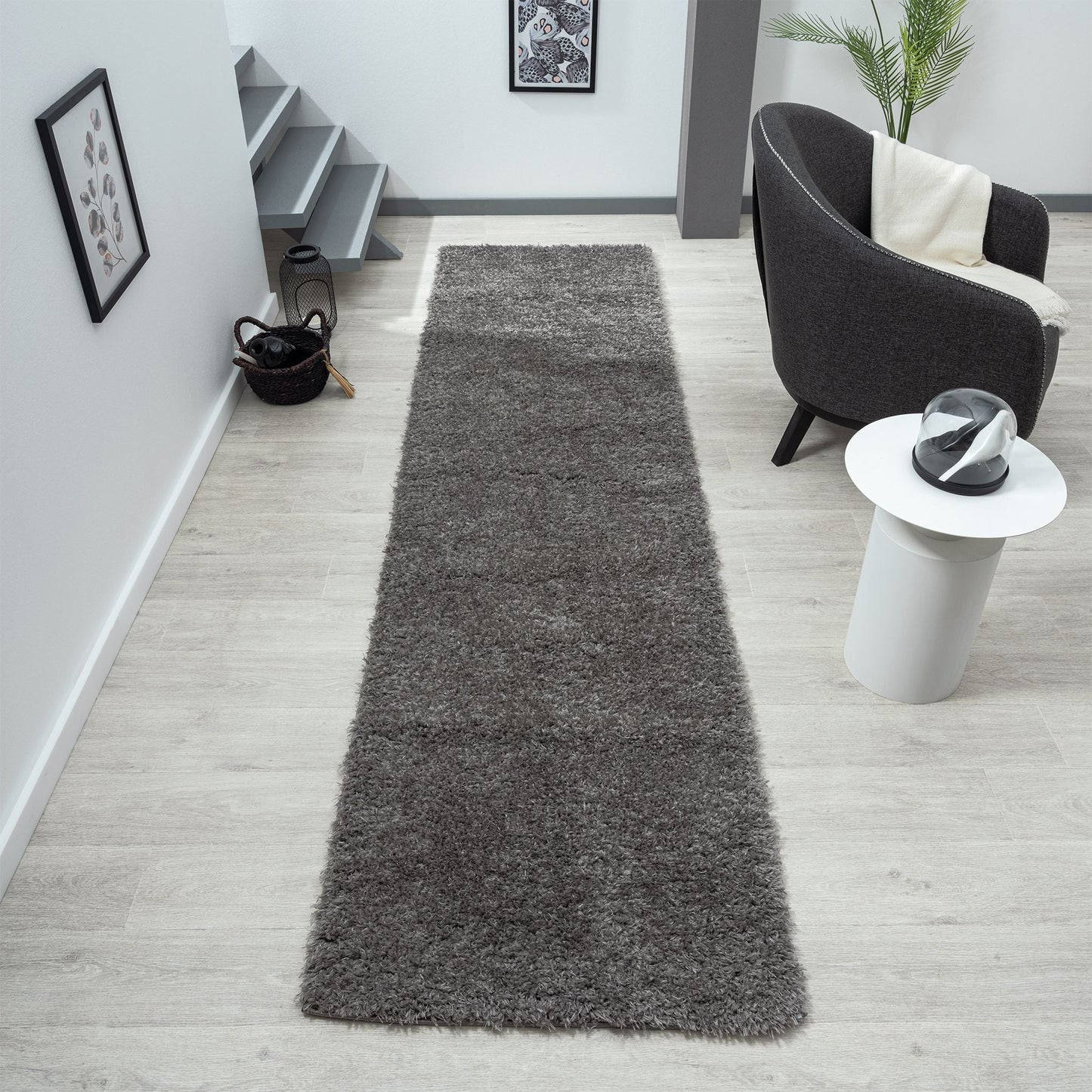 Fleecy 395 In Ash : Runner Rug