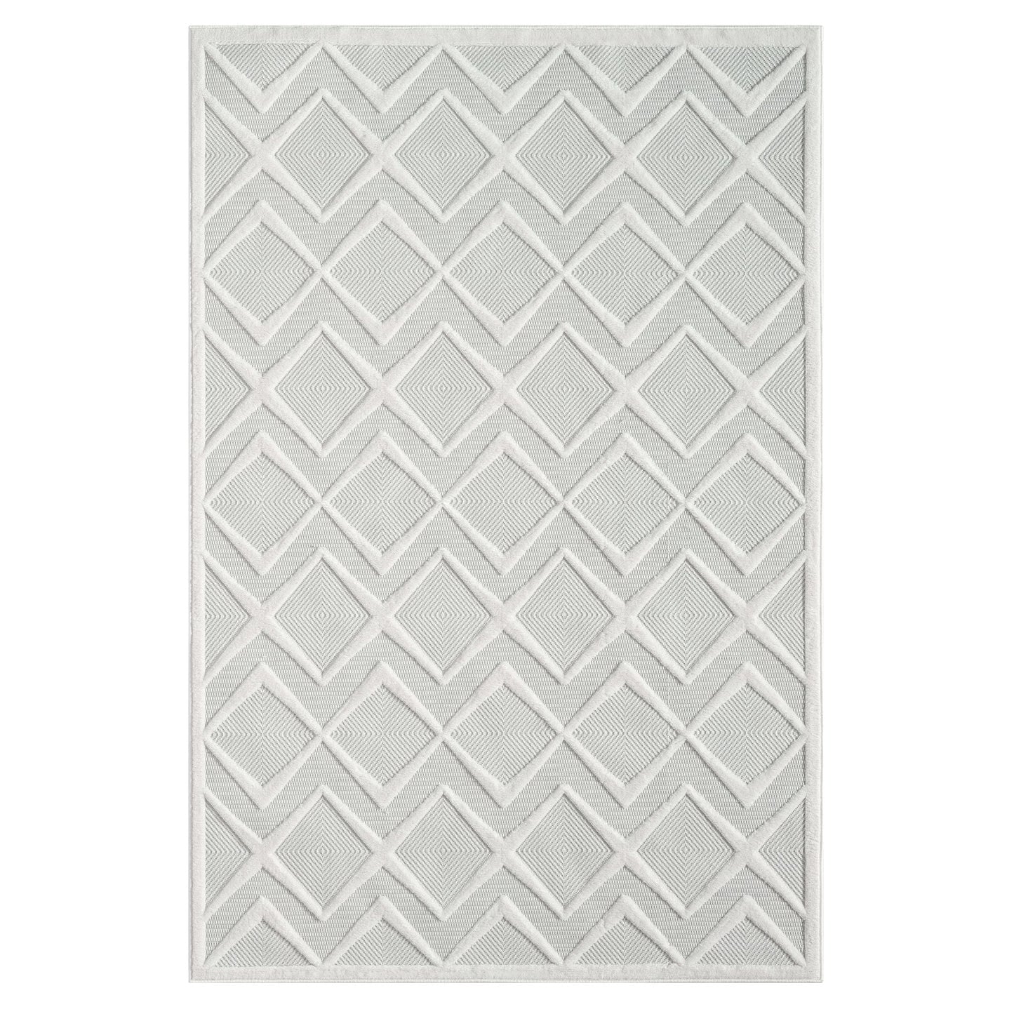 Calm 417 Pearl In White Rug