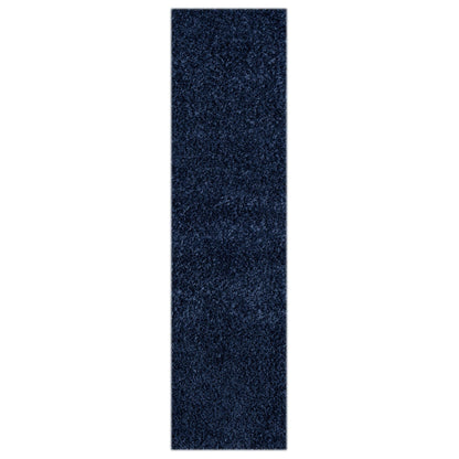 Fleecy 396 In Navy : Runner Rug