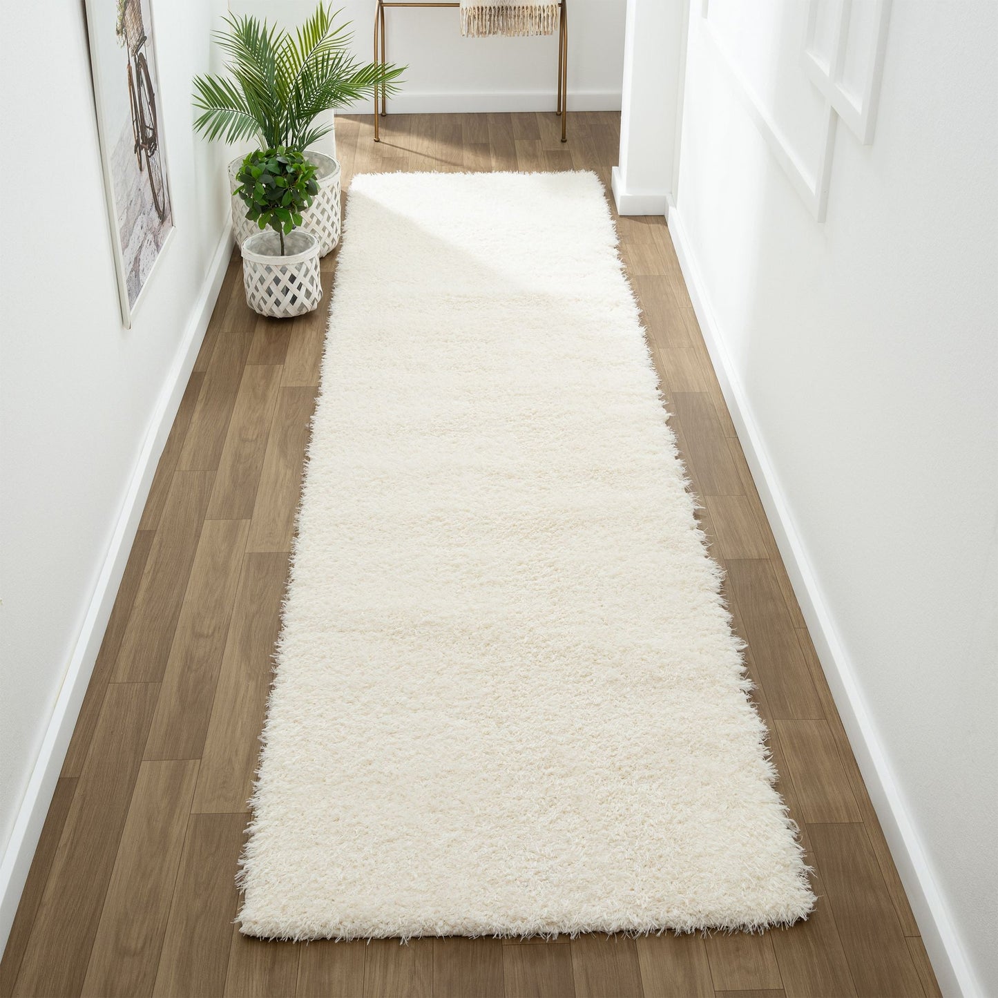 Fleecy 393 In Sand : Runner Rug