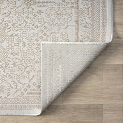 Fable 472 Sand In Ivory : Runner Rug